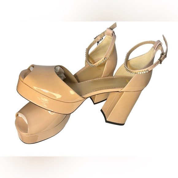 NIB Maje Patent Leather Heeled Sandals, Size 10.5 US (41 EU) - Picture 2 of 16